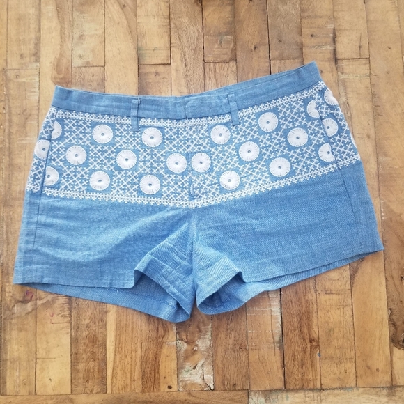Madewell Embroidered Chambray Shorts - Picture 5 of 5